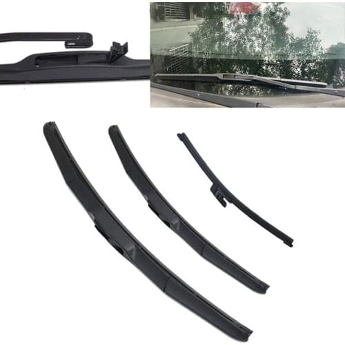 Car Front & Rear Windshield Windscreen Front Window Wiper Blades For Hyundai Veloster MK1 2012 - 2018
