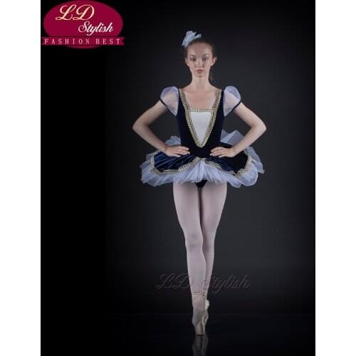 Modern Professional Ballet Vest Adult Clothes Jumpsuit Performance Stage Solo LDStylish Bluebird New Children Ballet Tutu