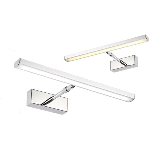 7W 39CM Bathroom Led Mirror Front Light LED Stainless Steel Wall Mounted Make-up Bathroom Lights AC85-265V Modern Wall Lamps