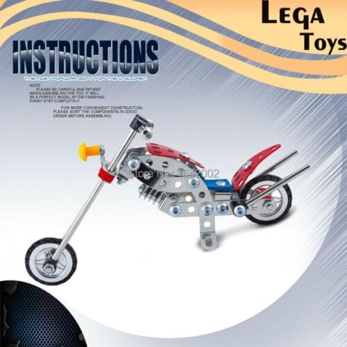 Technic Motorcycle Exploiture Model DIY Vehicle Building Bricks Metal Block Set Toy Gift for Kids Toys 103PCS/Set