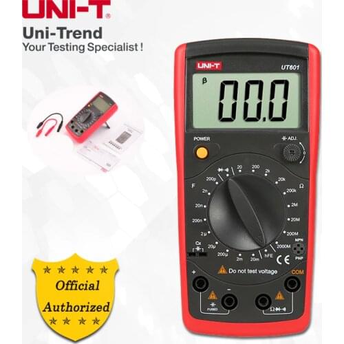 UNI-T UT601 Inductance Capacitance Meter/LCR Meter;Manual Range Inductance and capacitance meter,Diode/Transistor test