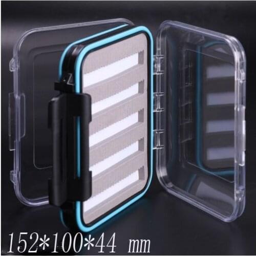 Uper R & F Fly Box 18 Rowes Of Slit Foam Waterproof Clear Window 2side L