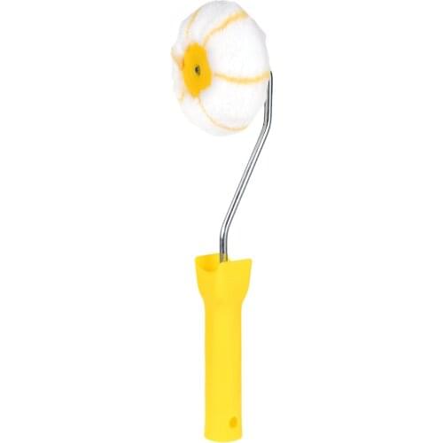 Uxcell 1Set Mini Paint Roller Frame Sponge 42mm 91mm OD Plastic Handle for Painting Repair to paint trim door edging plaster