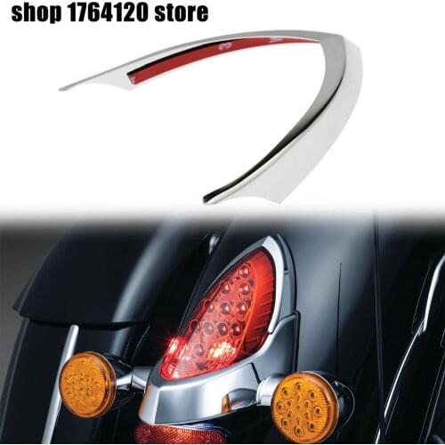 Motorcycle Tail Light ABS Plastic Chrome for Indian Chief Classic Chief Vintage & Chieftain Models 2014 2015 2016 17 18