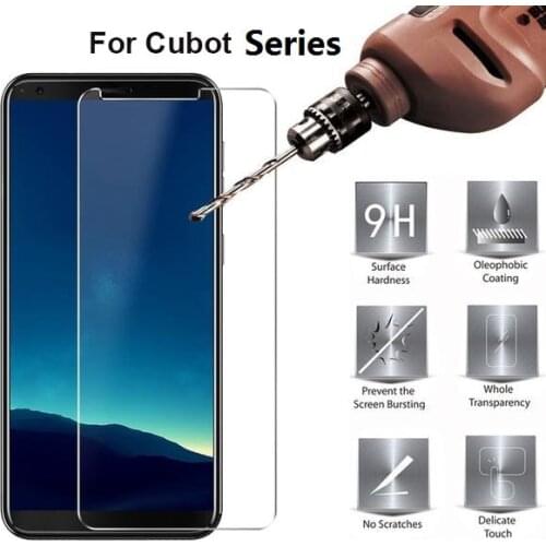 Tempered Glass For Cubot X18 Plus X16 H3 R9 R11 P20 Note S Power Screen Protector Protective Glass Screen Film