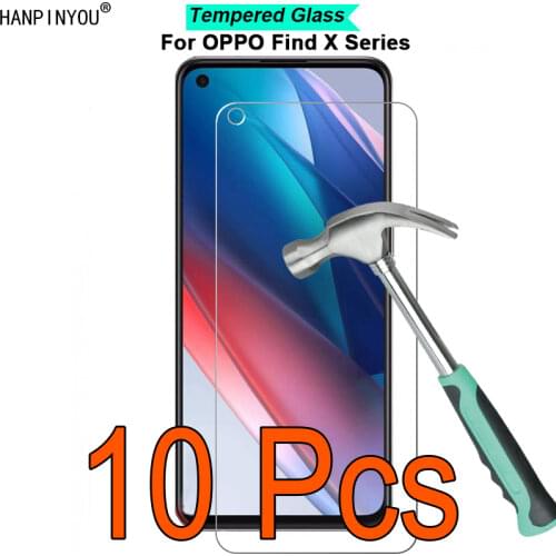 10 Pcs/Lot For OPPO Find X3 Lite 6.43" 9H Hardness 2.5D Toughened Tempered Glass Film Screen Protector Protect Guard