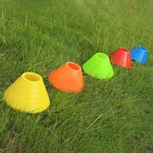 5pcs/set Soccer Training Sign Dish Pressure Resistant Cones Marker Discs Marker Bucket Sports Accessories