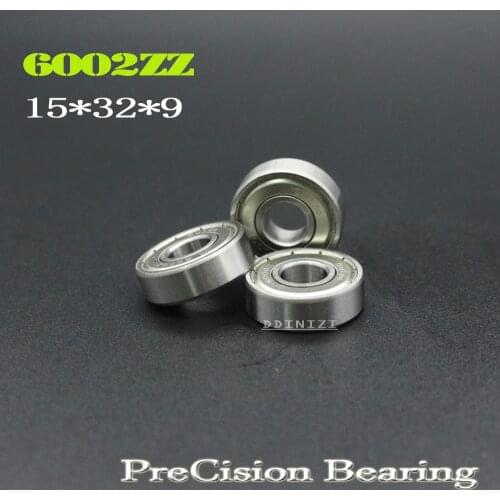 6002ZZ Bearing 15*32*9 mm ABEC-3 For Blower Vacuums Saw Trimmer Deep Groove 6002 Z ZZ Ball Bearings 6002Z ( 8 PCS )