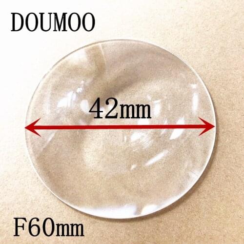 Acrylic fresnel lens 4 pcs optical fresnel lens Diameter 42 mm Focal length 60 mm free shipping support dropshipping