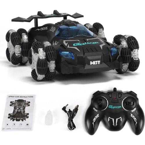 Jet Spray Remote Control Car for Kids Remote Control Vehicle Toy with Jet Spray Device RC Car Toy with Simulation Light andSound