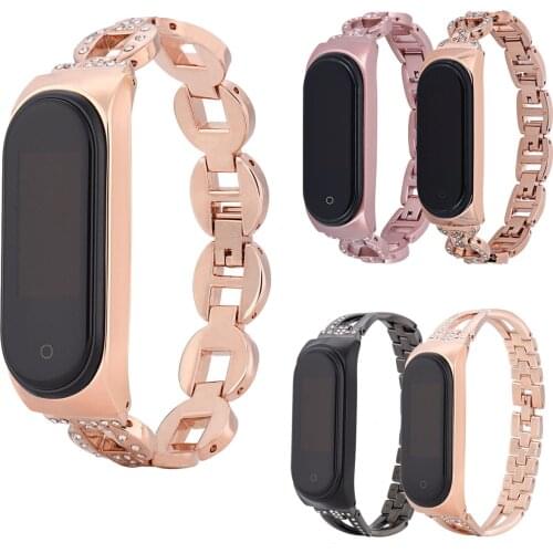 Mi Band 4 5 Strap Stainless Steel For Xiaomi Mi Band 5 4 Bracelet Xiaomi Mi Band 5 Bracelet Correa Xiomi MiBand 4 Wrist Band