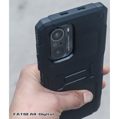 [For XiaoMi RedMi K40 / Pro / Plus] FATBEAR Tactical Military Grade Rugged Shockproof Armor Buffer Case Soft Cover