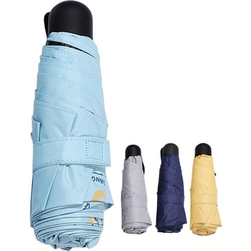 Travel Umbrella Windproof Umbrella Portable Lightweight Compact Parasol Umbrella UV Umbrella Cartoon Dinosaurs Pattern