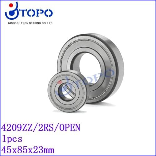 45*85*23mm Double Row Ball Bearing 4209 ZZ/2RS/open