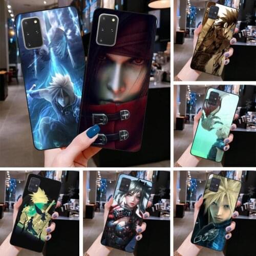 Final Fantasy VII FF7 Anime Black TPU Soft Phone Case for Samsung S20 plus Ultra S6 S7 edge S8 S9 plus S10 5G lite 2020
