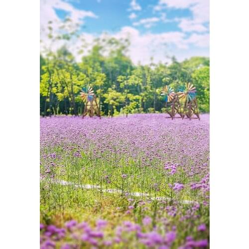 Wild flower field newborn photo backgrounds fabric scenic wedding photography backdrops for photo Studio props photocall CM-7247