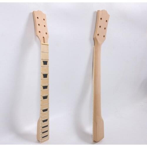 Fit Diy 22Fret 24.75in 628mm Electric Guitar Neck Mahogany+maple Fingerboard Hand-made Unfinished Guitar project