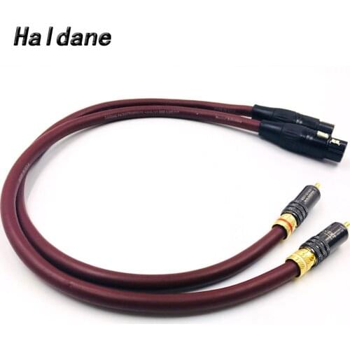 Haldane HIFI WBT-0144 RCA to XLR Female Cable XLR Balanced Reference Interconnect Audio Cable for TARA Labs Prism OMNI 2 Wire