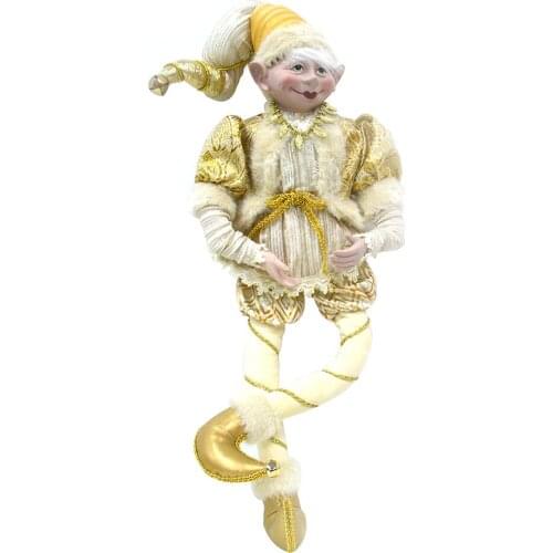 12" - 20" sizes fancy elf dolls on a shelf Huitai CE019 bling bling Christmas tree decoration family gifts for children girls