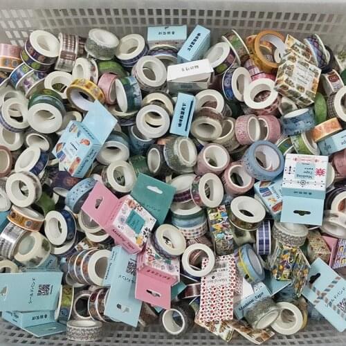 Random mixing 500g washi tapes Dividing Stickers border masking adhesive paper washi tape DIY Scrapbooking Hand account