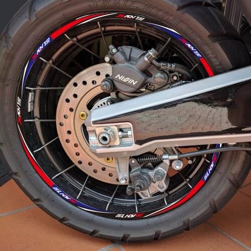 KODASKIN Motorcycle 2D Emblem Round Sticker Decal Big Wheel Rim for HONDA X-ADV750