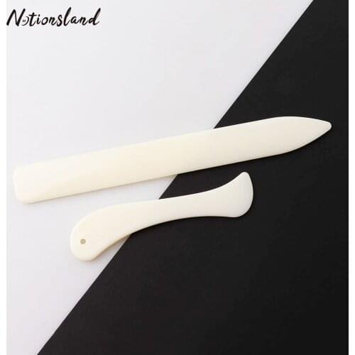 2pcs/set Bone Folder Tool for Scoring Folding Leather Crafts for Handmade Leathercraft Accessories
