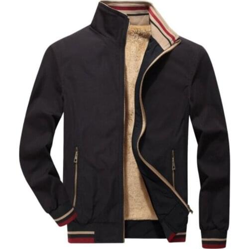 Mens Jacket Man Casual Coats Autumn And Winter Jackets Slim Fashion Coat Mens Outerwear Clothing Fleece warm jacket