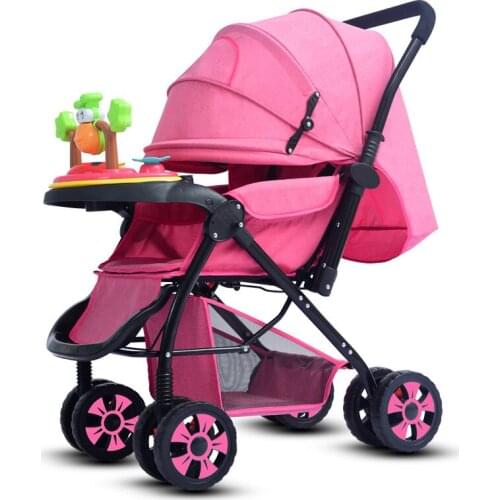 Baby Stroller Multi-function Foldable Can Sit Four Seasons Universal Baby Stroller Baby Strollers Pram Luxury Travel Pram