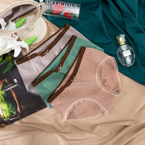 New Seamless Underwear Women Panties Mid Rise Plus Size Cotton Panties Briefs Hip Lift Sexy Underwear Women Breathable Lingerie