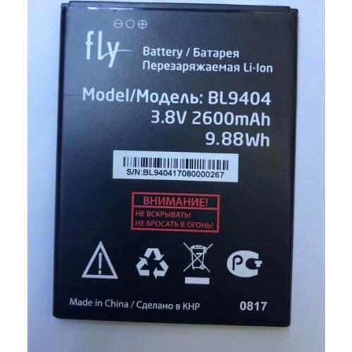 Original BL9404 BL-9404 BL9404 2600mAh 3.8V Battery For Fly BL9404 cellphone