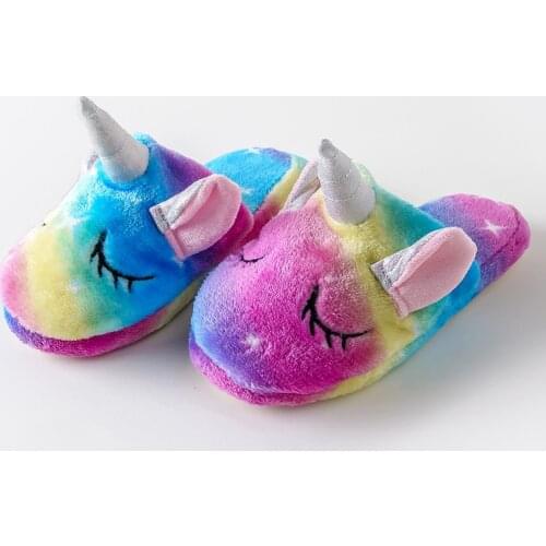 Unicorn Slippers Kids Cartoon Animal Claw Onesies Pajama Baby Home Shoes Boys Girls Women Adult Casual Cosplay