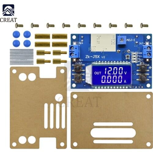 CC CV DC 6.5-36V to 1.2-32V 5A 75W Step Down Buck Converter Power Supply Module Voltage Regulator Transformer with Case Heatsink