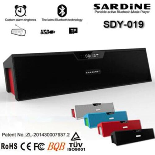 SDY-019 wireless Bluetooth Speaker Amplifier mini Portable HIFI Speakers FM Radio altavoz Bluetooth free Spain Russia SP019