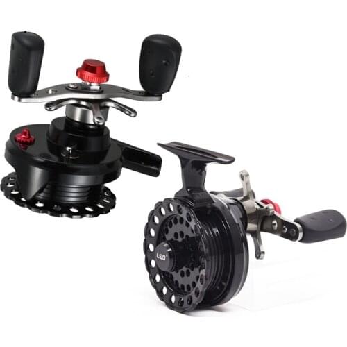 LEO 1 Pair DWS60 4 + 1BB 2.6:1 65MM Fly Fishing Reel Wheel with High Foot Right & Left Hand Fishing Reel Wheels