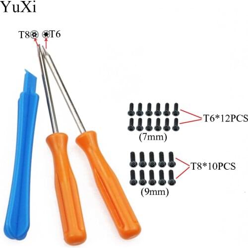 Opening Disassemble Repair Parts Tools Kit T8 T6 Screwdriver with Screws for XBOX ONE /S Slim ones/ Elite Gamepad Controller