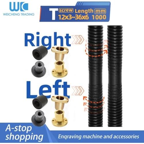 Positive and negative left and right hand teeth butt joint 1m 45 steel T-shaped screw diameter 12 14 16 18 20 22 24 25 28+nuts