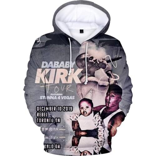 Rapper Dababy Hoodie 3D Print Sweatshirt Men/women Casual Pullovers Boys/girls Hoodies Children Hoodies Dababy Rapper 3D Tops
