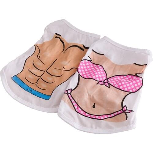 XPangle Summer Pet Dog Vest Shirt Clothes Beach Bikini Muscle Man Dog Clothes