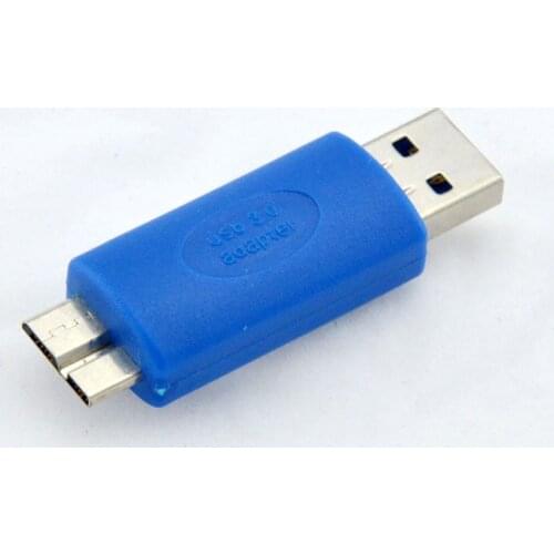 10pcs usb3.0 Type A Male to usb3.0 Micro B 10 Pin Male Adapter Connector