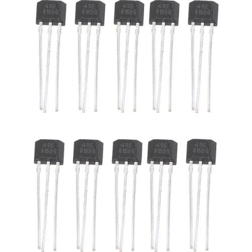 10PCS 49E Hall Element OH49E Voltage Regulator Hall Effect Sensor Linear Switch