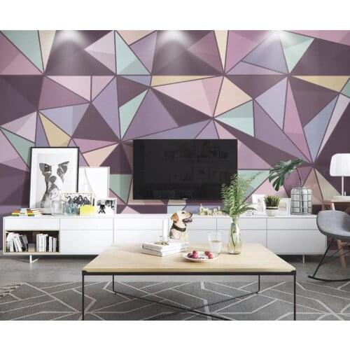 Customize Wallpaper 3D Modern Stereoscopic Geometry Murals Living Room TV Sofa Bedroom Background Wallpaper Home Decor