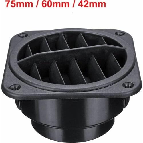 75mm / 60mm /42mm Car Diesel Air Heater Ducting Flat Air Vent Outlet For Chinese Brand Webasto Eberspacher Heaters