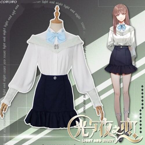 Anime! Light And Night Heroine Game Suit Uniform Cosplay Costume Halloween Party Role Play Outfit Dailydress For Women 2021 NEW