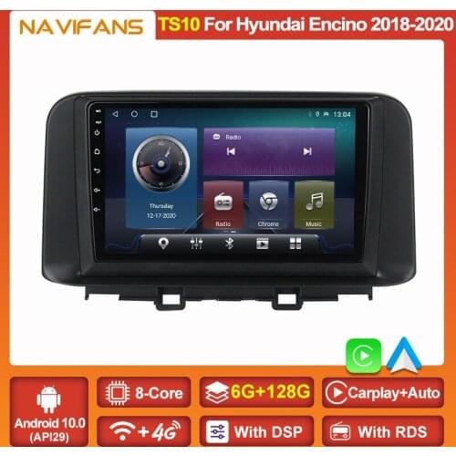 2 Din Car Radio Android 11 DSP CarPlay Auto 4G Lte For Hyundai Encino Kona 2018 2019 2020 Multimedia Video Player GPS Nav RDS BT