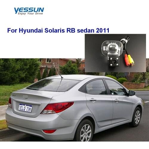 Yessun Car Rear View Camera For Hyundai Solaris RB sedan 2011~2017 HD CCD Night Vision rear camera for Hyundai solaris 2013