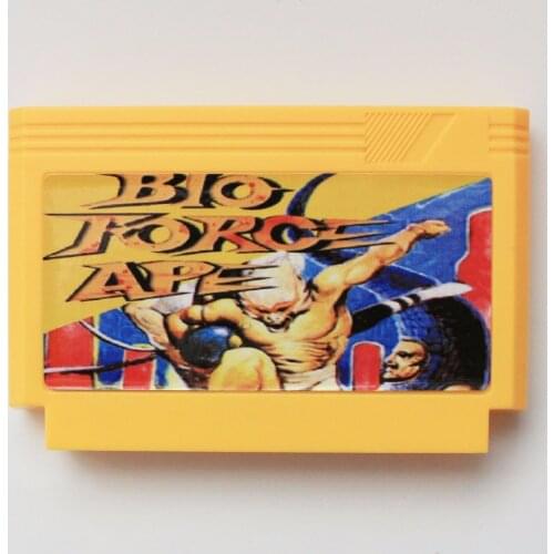 Bio Force Ape Big Yellow 8 Bit 60 Pins Game Cartridge Region Free
