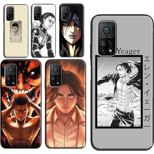 Eren Yeager Attack on Titan Phone Case For POCO X3 Pro M3 F2 F3 Cover For Xiaomi Mi 11 Ultra 9T 10T Pro Note 10 Lite