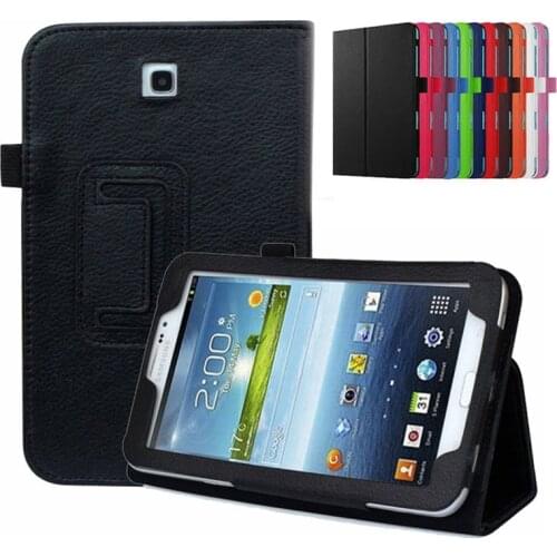 Folio Coque for Samsung Galaxy Tab 3 7.0 SM-T210 T211 P3200 Case Magnetic Smart PU Auto-Sleep for Samsung Tab 3 P3200 Stand Case