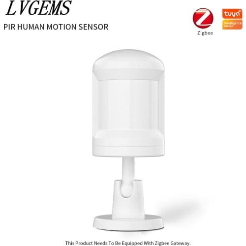 Tuya Zigbee Human Body Sensor Detectors PIR Motion Sensor Smart Home Security Alarm Sensor Smart Life App Remote Monitoring