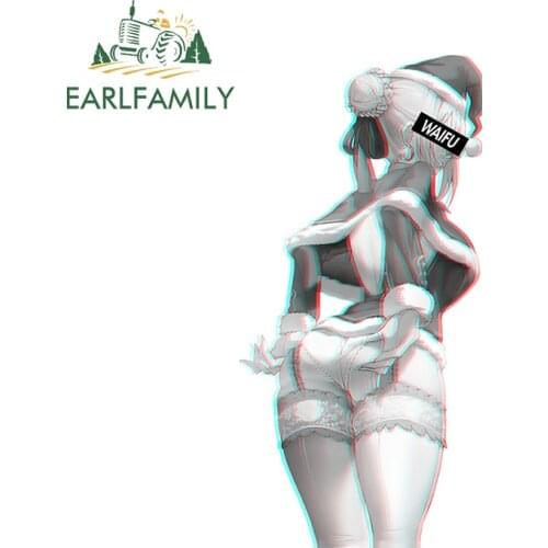 EARLFAMILY 13cm x 6.4cm for Nero Claudius Waifu Car Assessoires Stickers Campervan Decal Refrigerators Vinyl Car Wrap Sticker